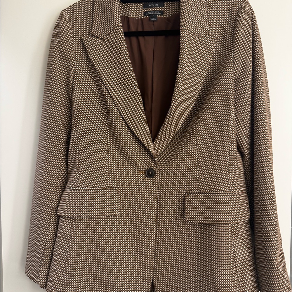 RW&CO Women’s Houndstooth Blazer
